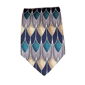 Zylos George Machado Patterned Silk Tie NWOT